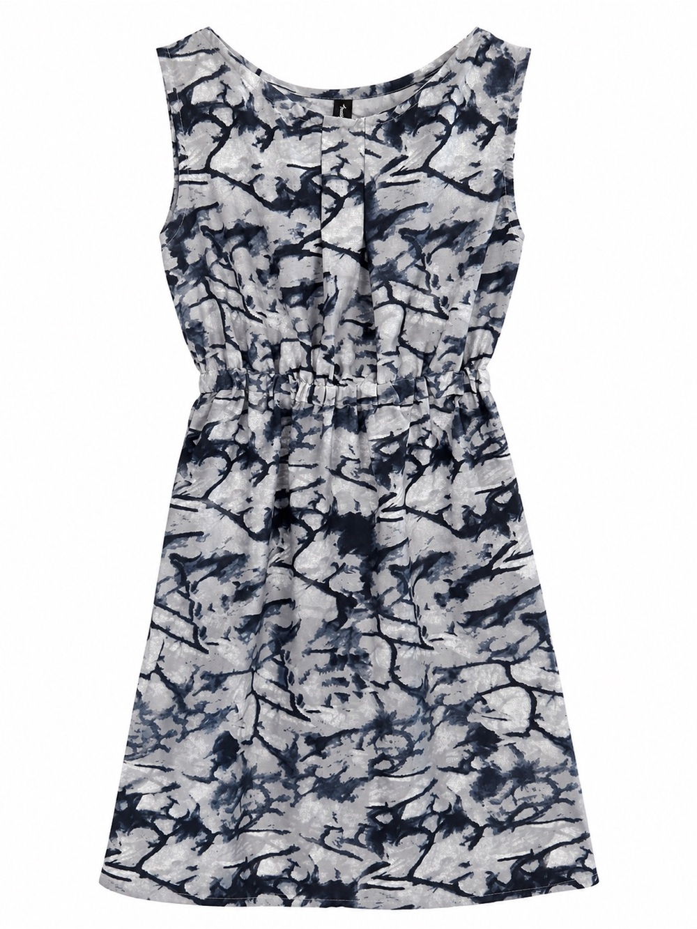 American Leisure Gray Black Abstract Print Dress Size M